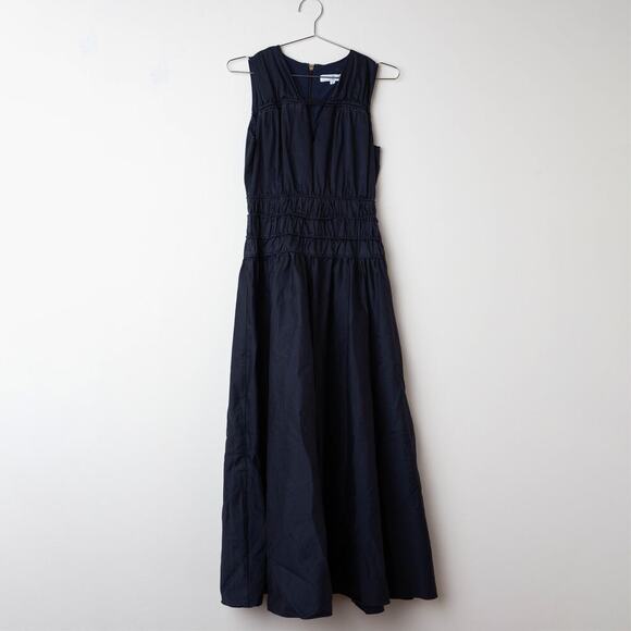 Roksanda Collective Smocked Waist Maxi Dress - Size 2 - Picture 2 of 9